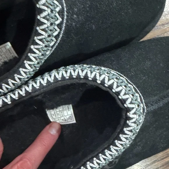 UGG Black Suede Slip-On Footwear - Picture 4 of 4